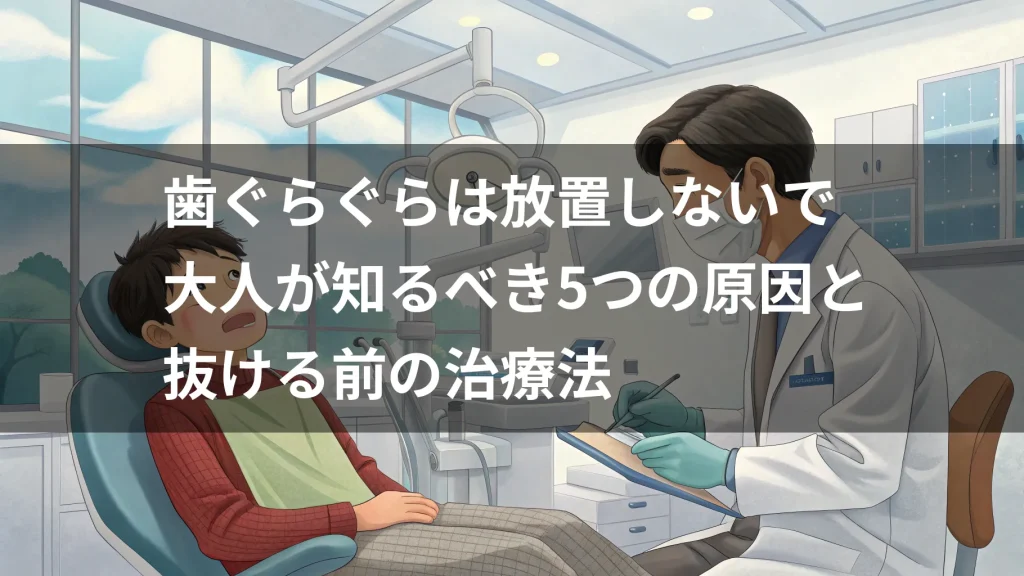 歯ぐらぐらは放置しないで｜大人が知るべき5つの原因と抜ける前の治療法
