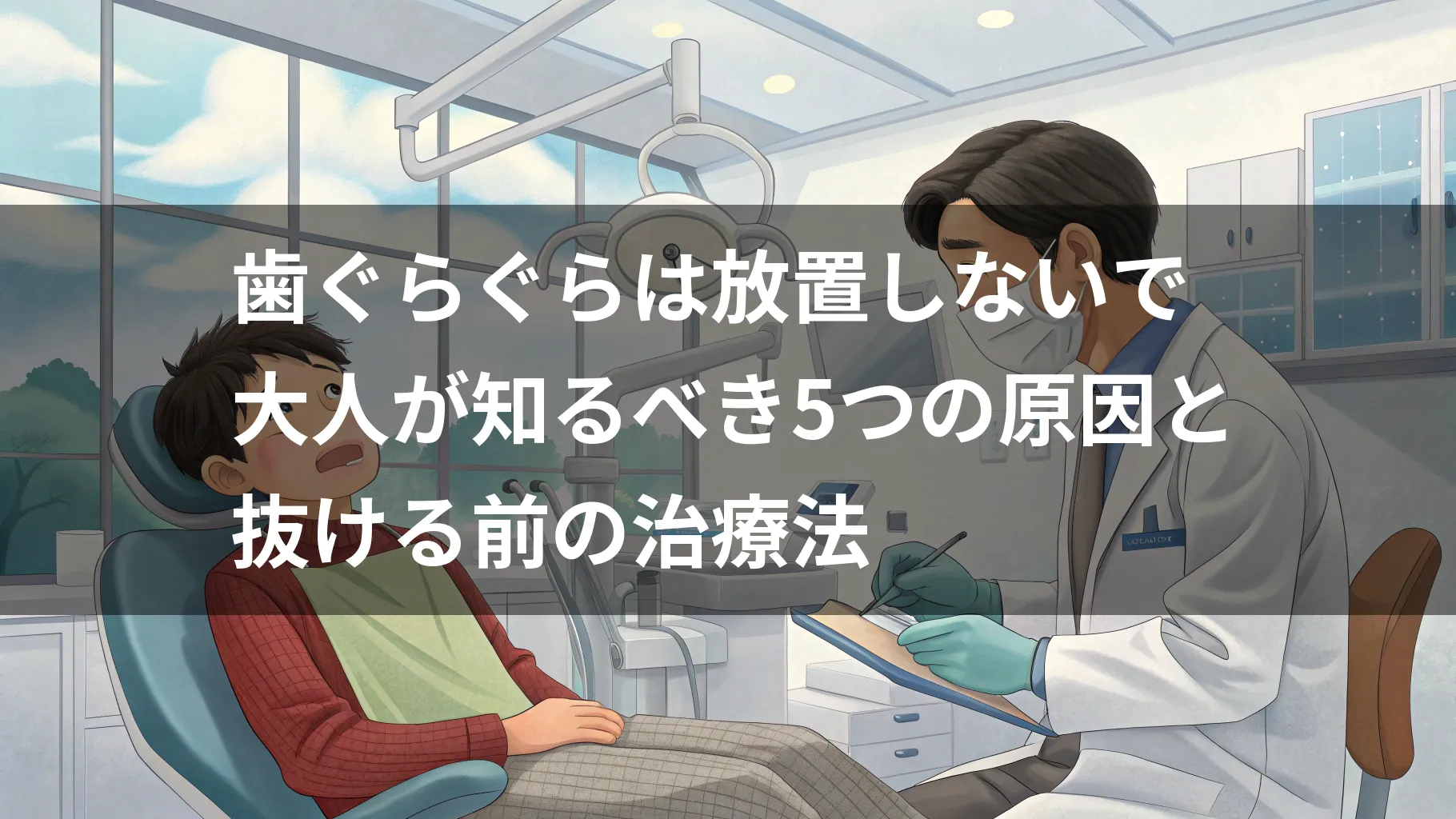 歯ぐらぐらは放置しないで｜大人が知るべき5つの原因と抜ける前の治療法